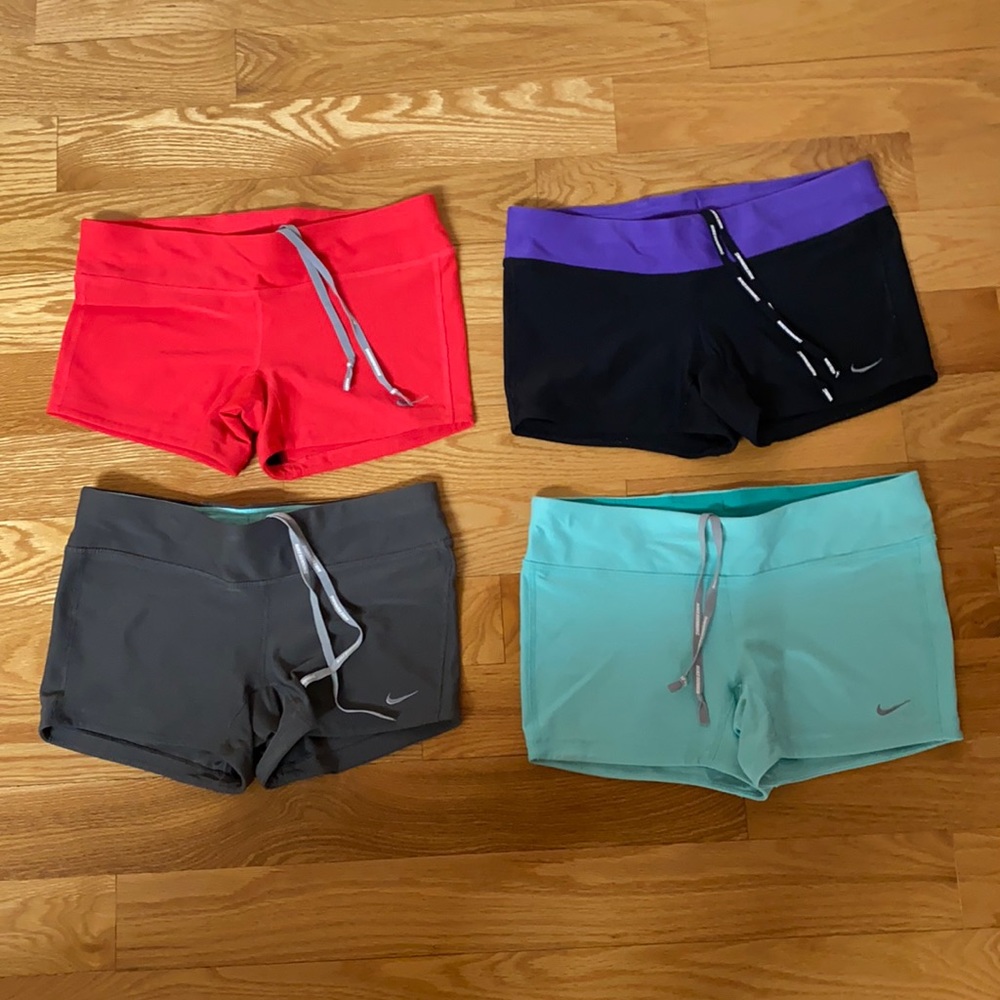 4 Nike running spandex/shorts